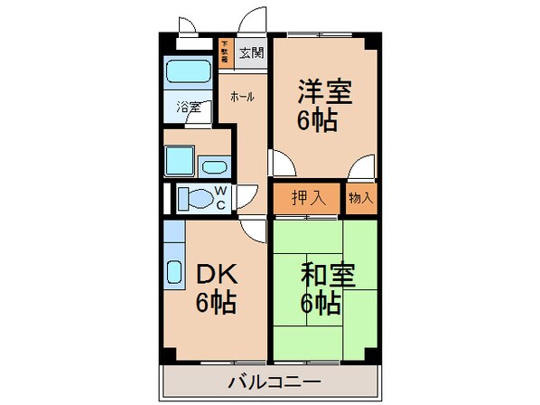 コーポすみれの物件間取画像